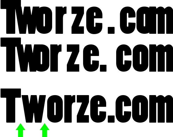 CorelDraw wyrównywanie fontów