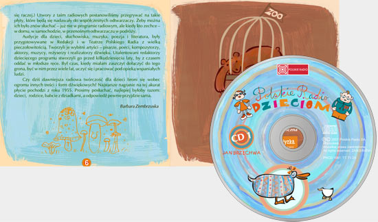 grafika opakowanie płyt CD polskie radio dzieciom